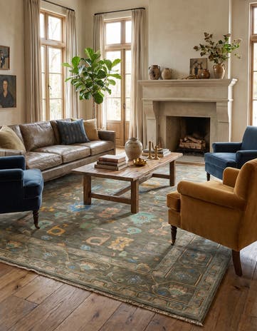6' 9 x 9' 5 Hand Knotted Kazak Rug