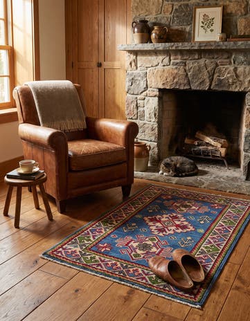 1' 10 x 3' 2 Hand Knotted Kazak Rug