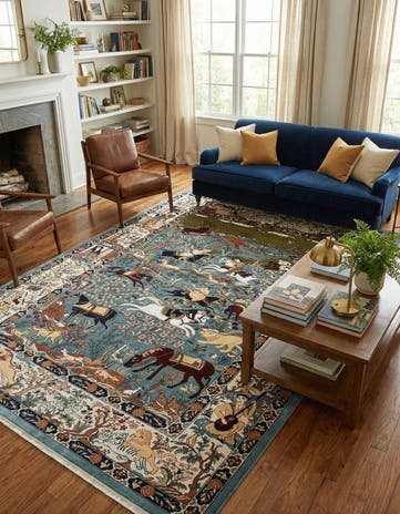 7' 10 x 11' Nain Design Rug