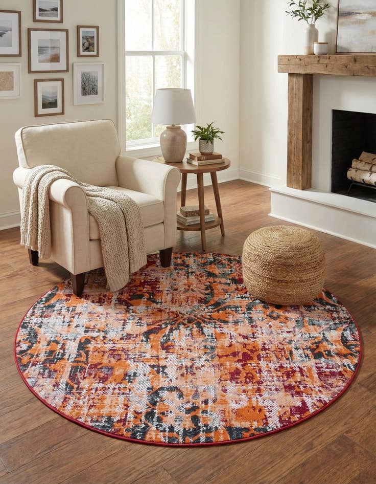 Detail image of 5' 3 x 5' 3 Lucerne Round Rug