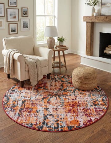 5' 3 x 5' 3 Lucerne Round Rug