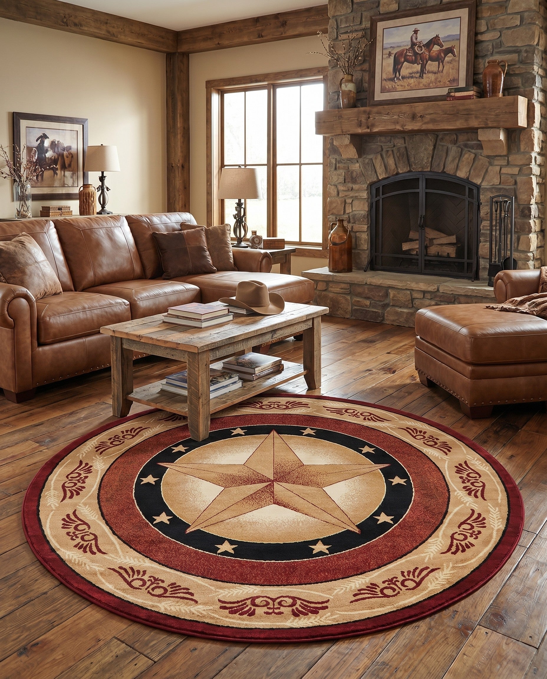 7' 10 x 7' 10 Pioneer Round Rug