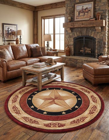 7' 10 x 7' 10 Pioneer Round Rug