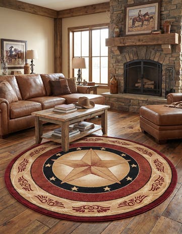 7' 10 x 7' 10 Pioneer Round Rug