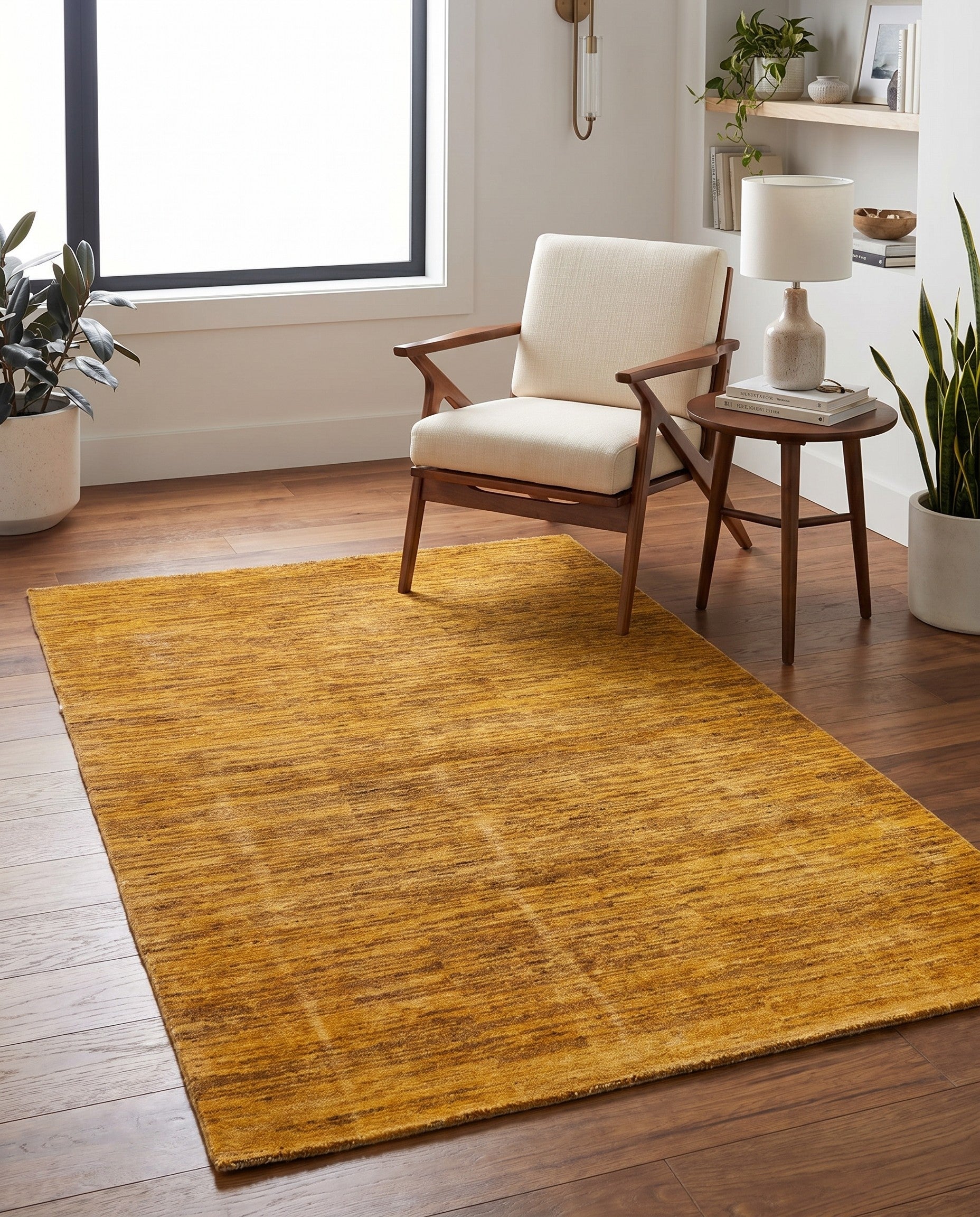4' 2 x 6' 2 Hand Knotted Modern Ziegler Oriental Rug