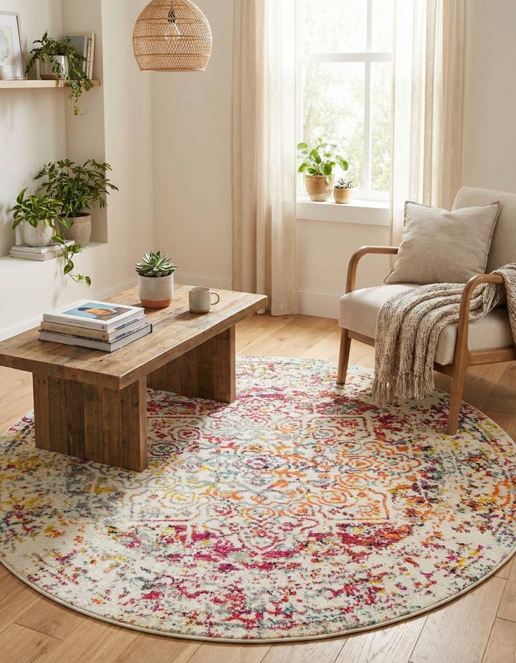 Detail image of  5' 3 x 5' 3 Arlington Round Rug