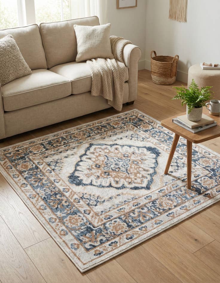 Detail image of 4' x 4' Oxford Square Rug