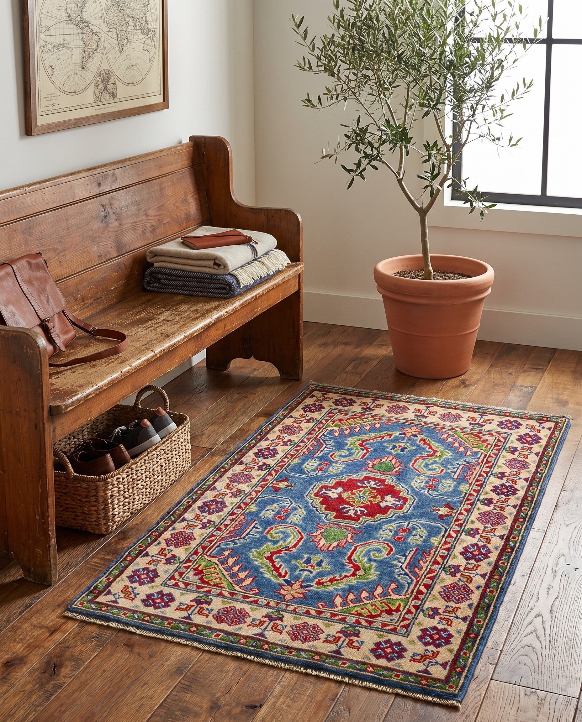 2' 8 x 4' 2 Hand Knotted Kazak Rug