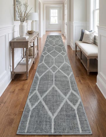 3' x 19' 8 Lattice Trellis Runner Rug