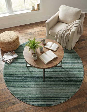 5' 3 x 5' 3 Gemstone Round Rug