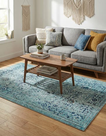 5' x 8' Washable Fleur Rug