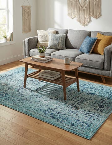 5' x 8' Washable Fleur Rug