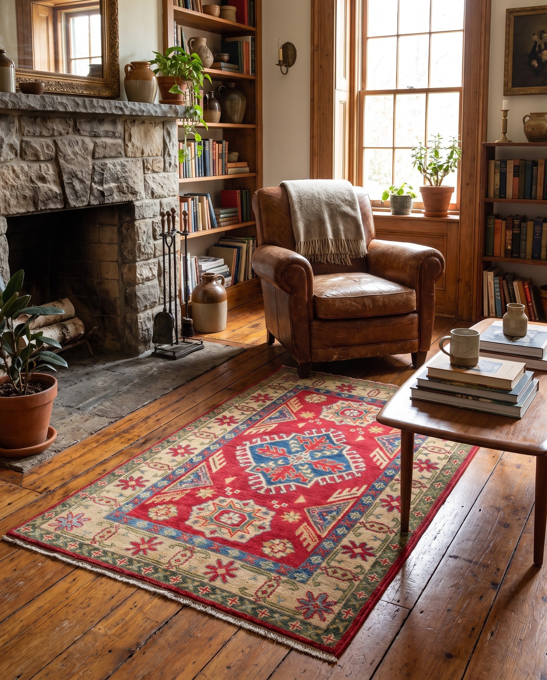 2' 9 x 4' 1 Hand Knotted Kazak Rug