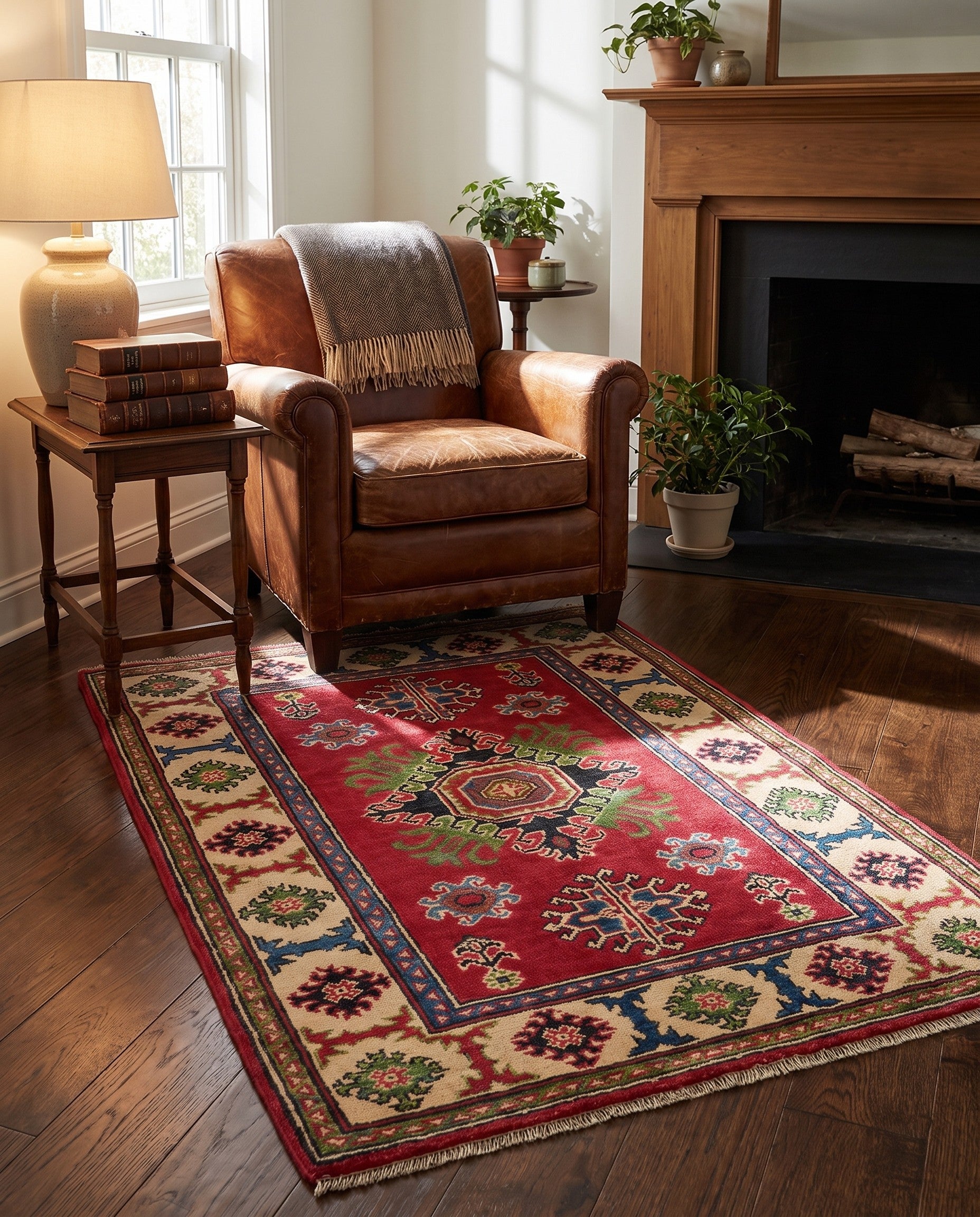 2' 9 x 3' 10 Hand Knotted Kazak Rug