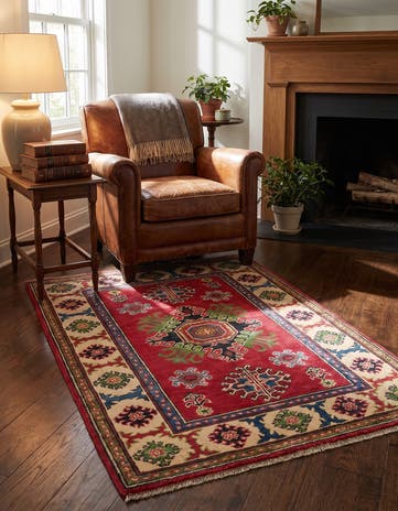 2' 9 x 3' 10 Hand Knotted Kazak Rug