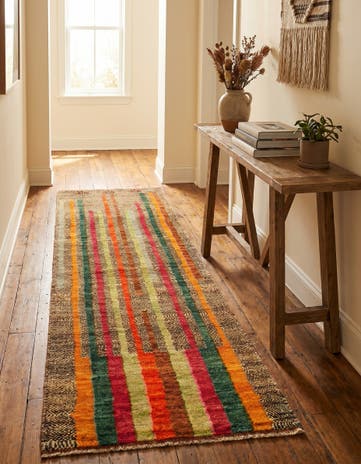 2' 9 x 8' 2 Hand Knotted Balouch Wool Runner Rug