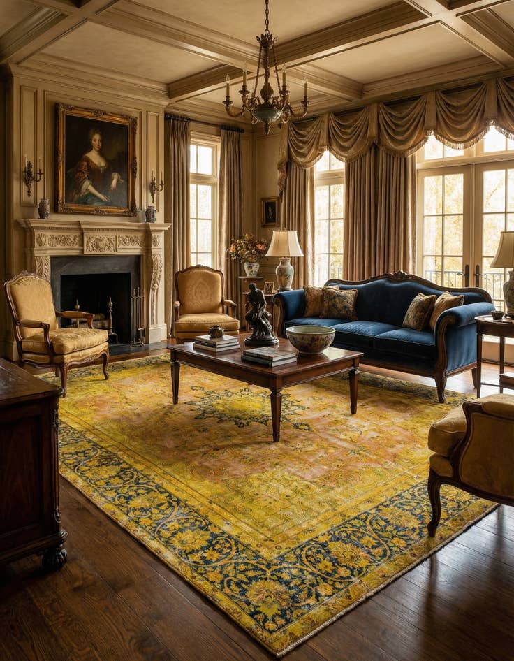 Detail image of 9' 4 x 13' Vintage Wool Rug