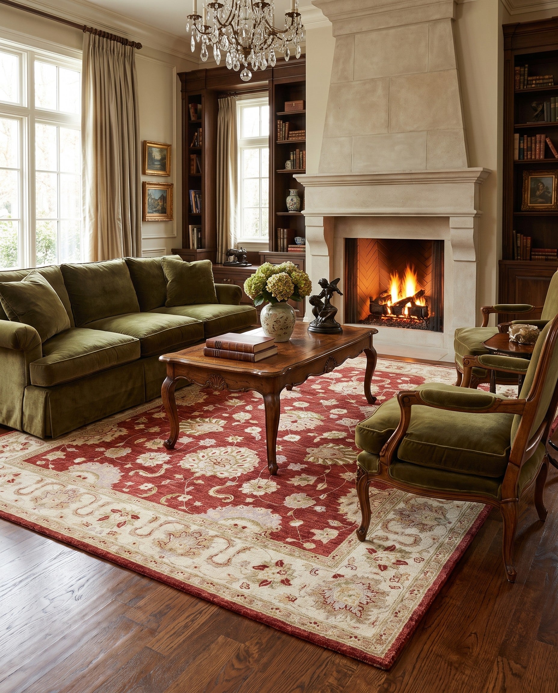 7' 2 x 9' 4 Hand Knotted Ziegler Rug