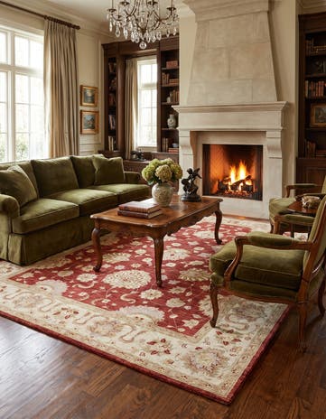 7' 2 x 9' 4 Hand Knotted Ziegler Rug