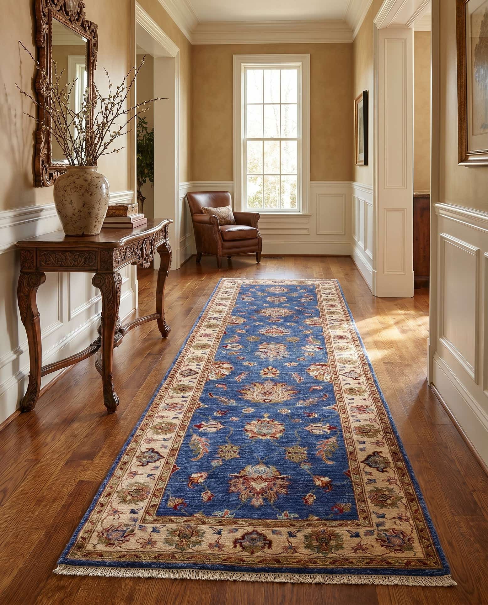 2' 10 x 10' 1 Hand Knotted Peshawar Ziegler Runner Rug