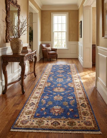 2' 10 x 10' 1 Hand Knotted Peshawar Ziegler Runner Rug
