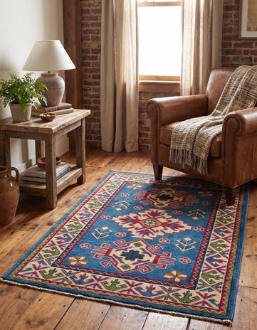2' 10 x 4' Hand Knotted Kazak Rug