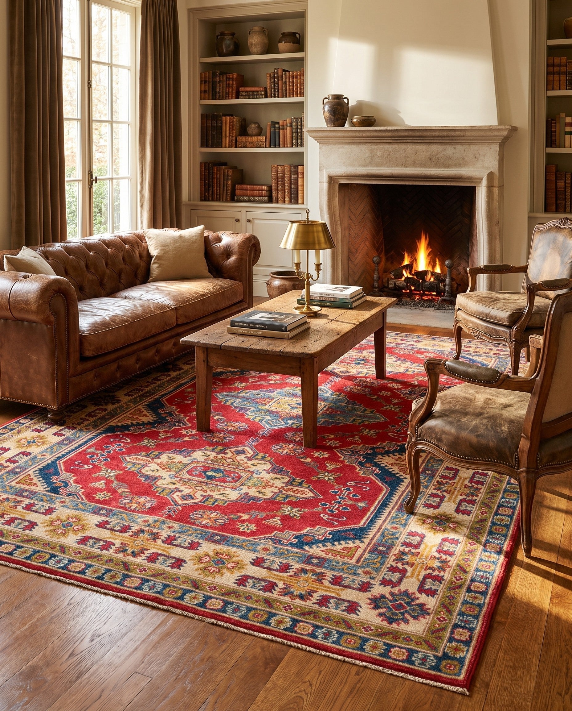 5' 10 x 8' 9 Hand Knotted Kazak Rug