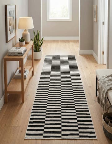 Black SoHo Runner Rug