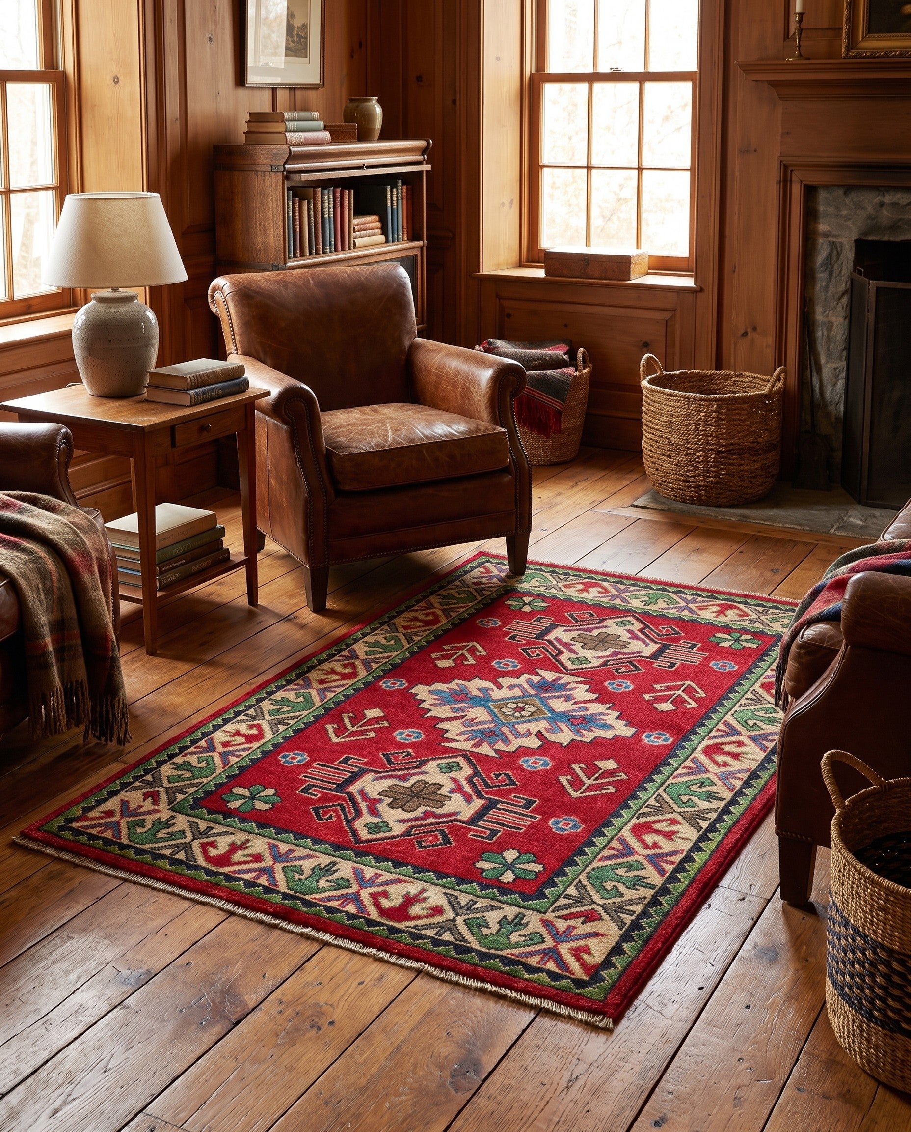 2' 9 x 4' 1 Hand Knotted Kazak Rug