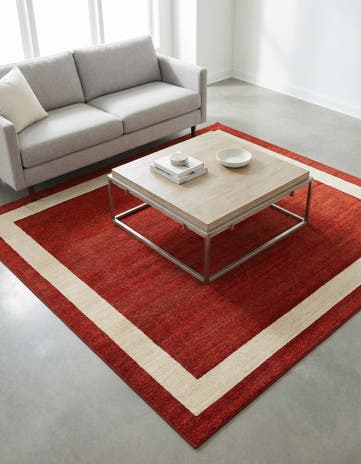 Terracotta Angelica Square Rug