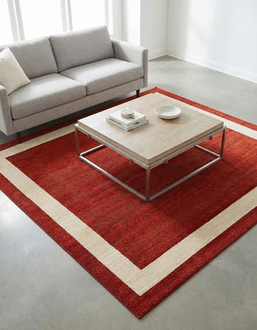 Terracotta Angelica Square Rug