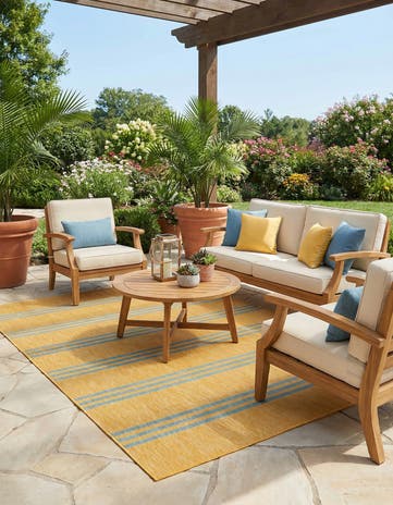 6' x 9' Easy-Clean Jill Zarin Anguilla Indoor / Outdoor Rug