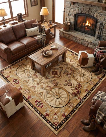 7' 10 x 7' 10 Pioneer Square Rug