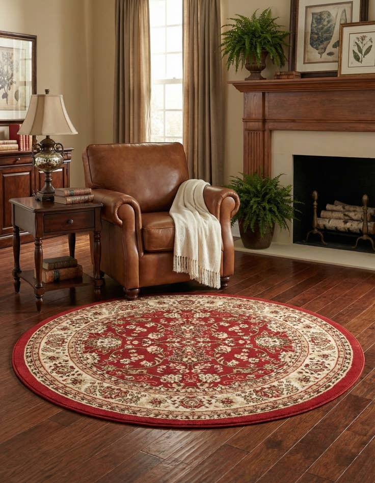 Detail image of 5' 3 x 5' 3 Yasmin Round Rug