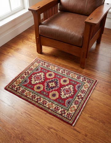 2' x 2' 10 Hand Knotted Kazak Rug