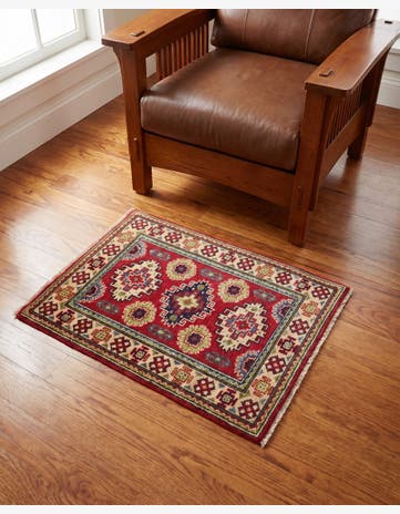 2' x 2' 10 Hand Knotted Kazak Rug