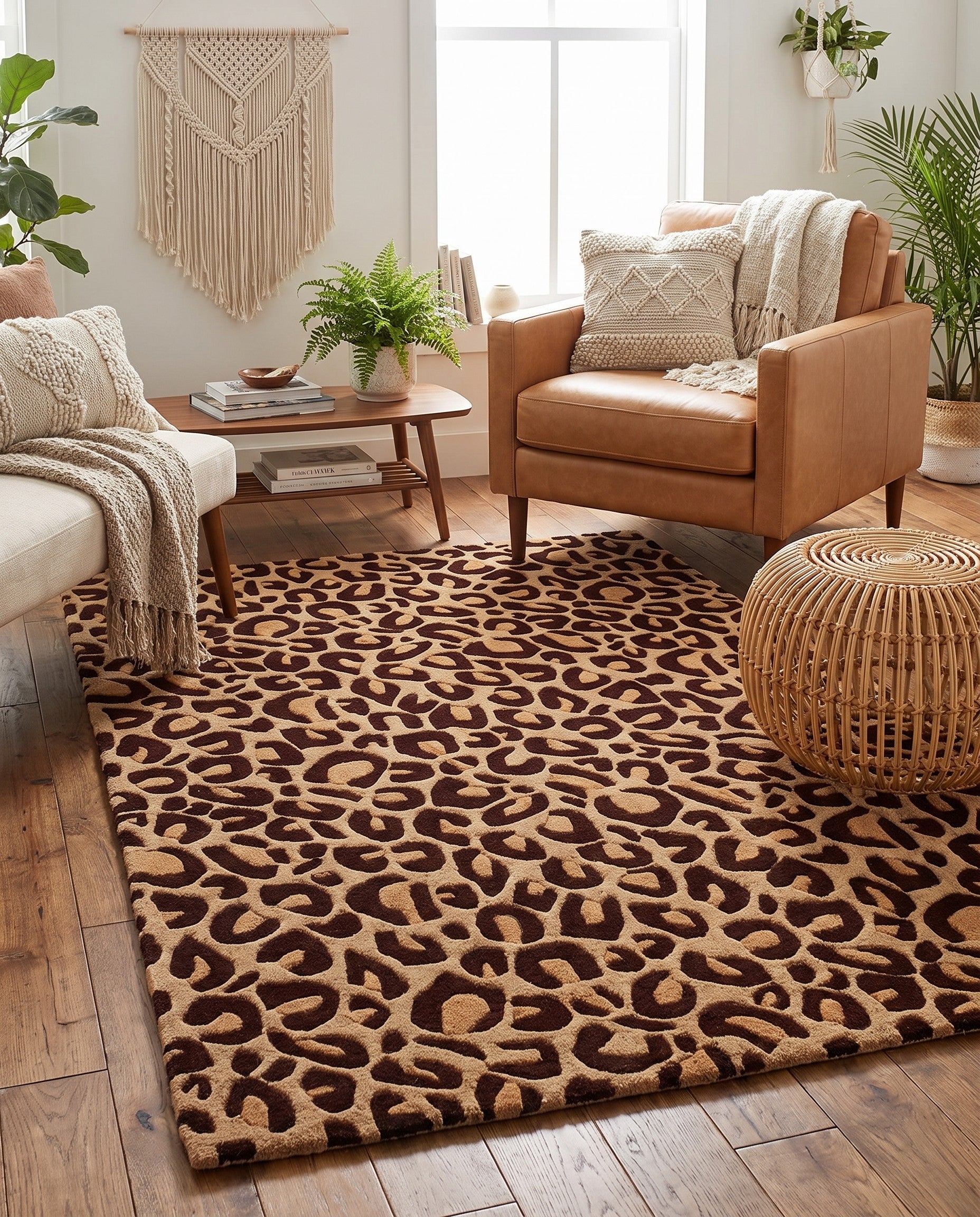 4' 1 x 6' Hand Tufted Safari Rug
