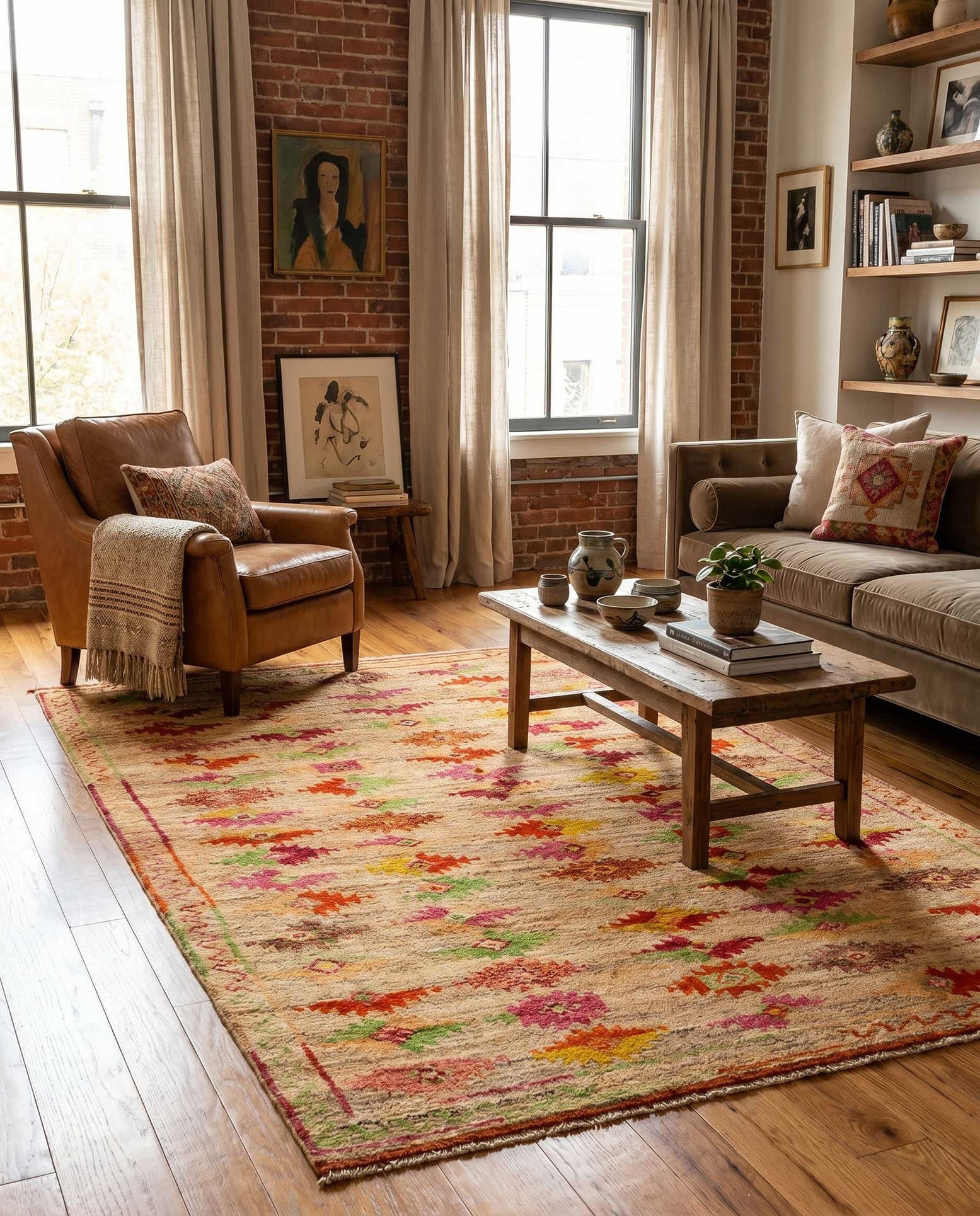 4' 3 x 6' 3 Hand Knotted Balouch Wool Rug