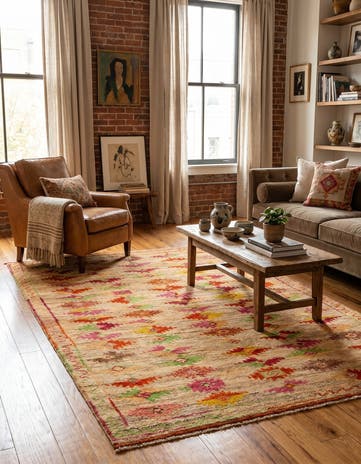 4' 3 x 6' 3 Hand Knotted Balouch Wool Rug