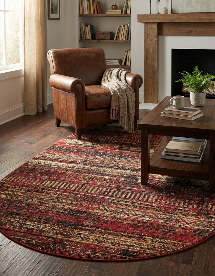 Detail image of 4' 1 x 6' 1 Saturn Oval Rug