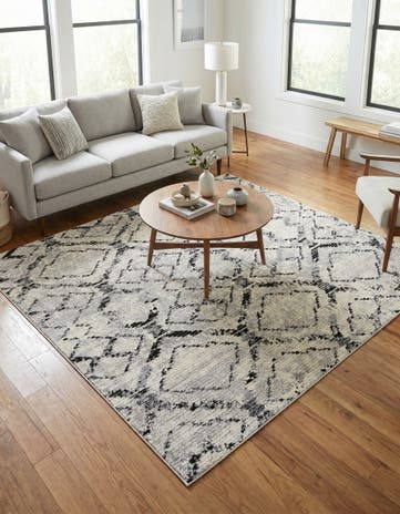 Ivory Tucson Square Rug