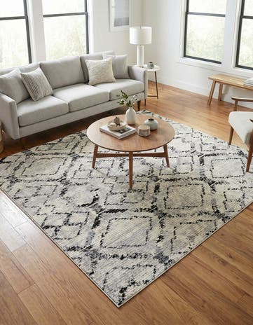 Ivory Tucson Square Rug