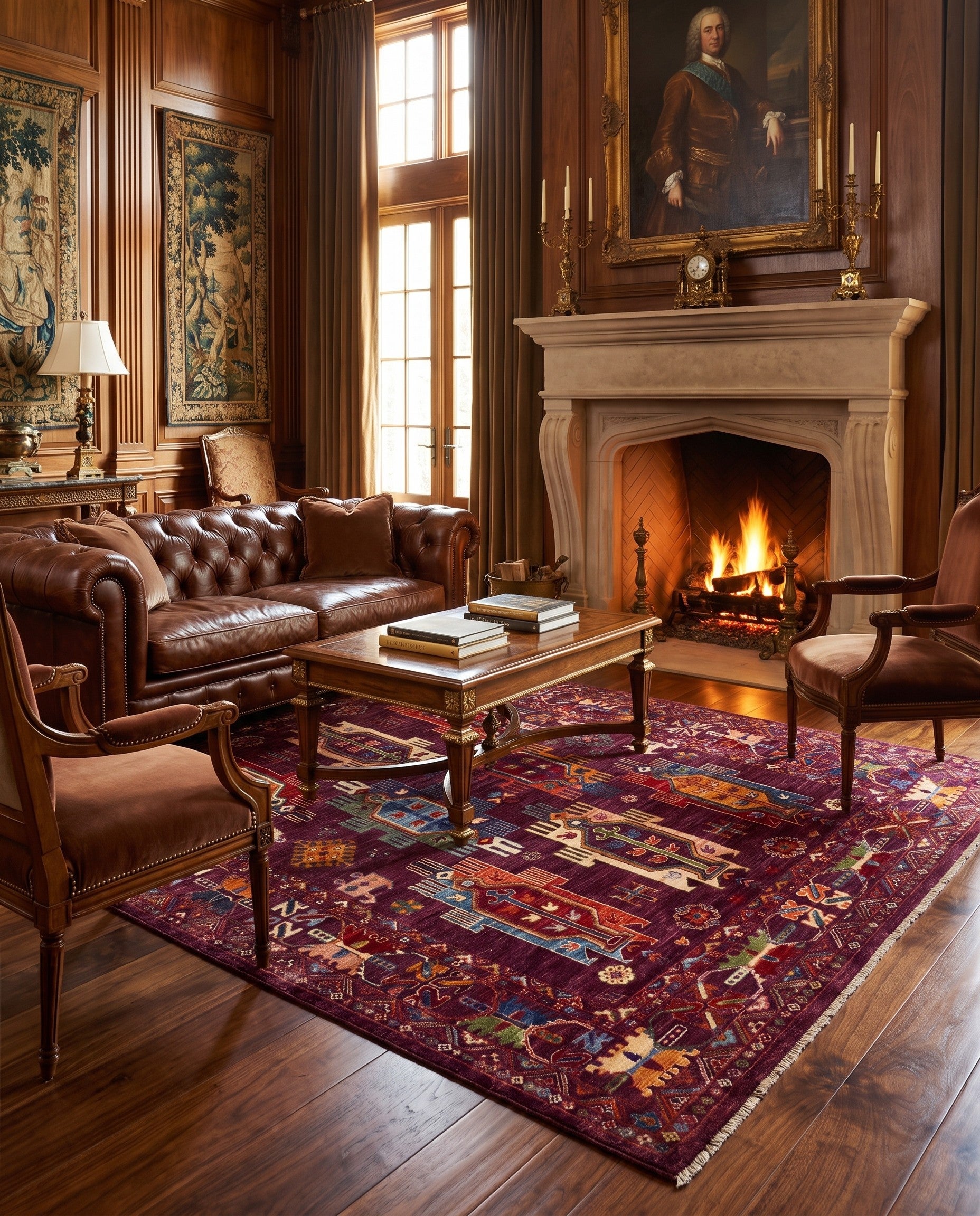 4' 11 x 6' 6 Hand Knotted Ariana Ziegler Rug