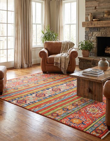 4' 1 x 6' Hand Knotted Kazak Rug