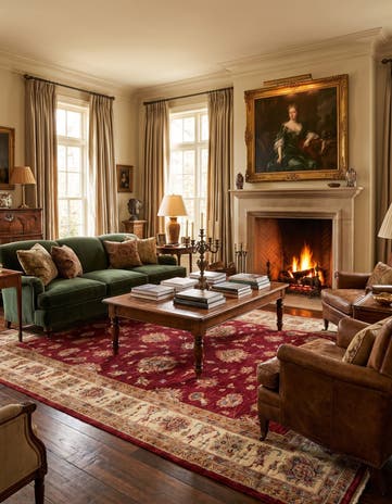 6' 9 x 10' 4 Hand Knotted Ziegler Rug