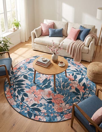 7' 10 x 7' 10 Yara Round Rug