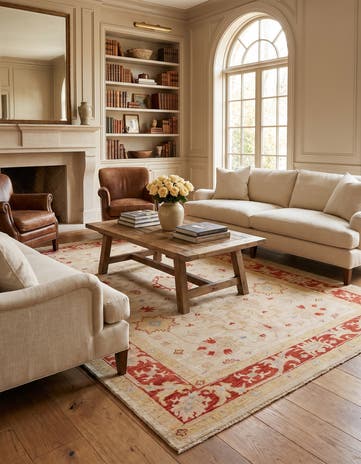 4' 10 x 6' 6 Hand Knotted Ziegler Rug