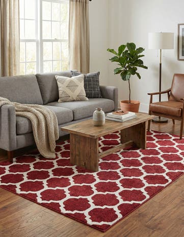 5' 3 x 8' Lattice Rug