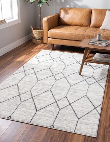 4' x 6' Lattice Trellis Rug