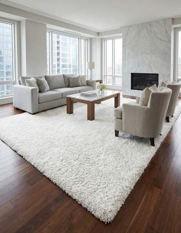 Bone Marilyn Monroe™ Shag Rug
